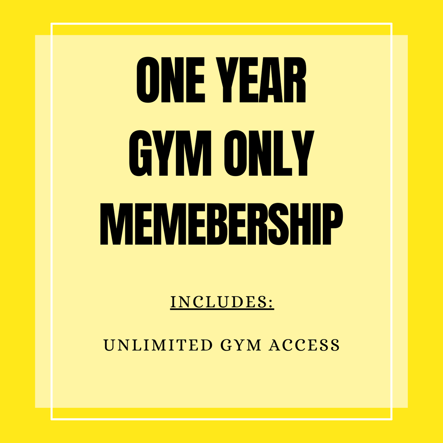 1 Year GYM Membership