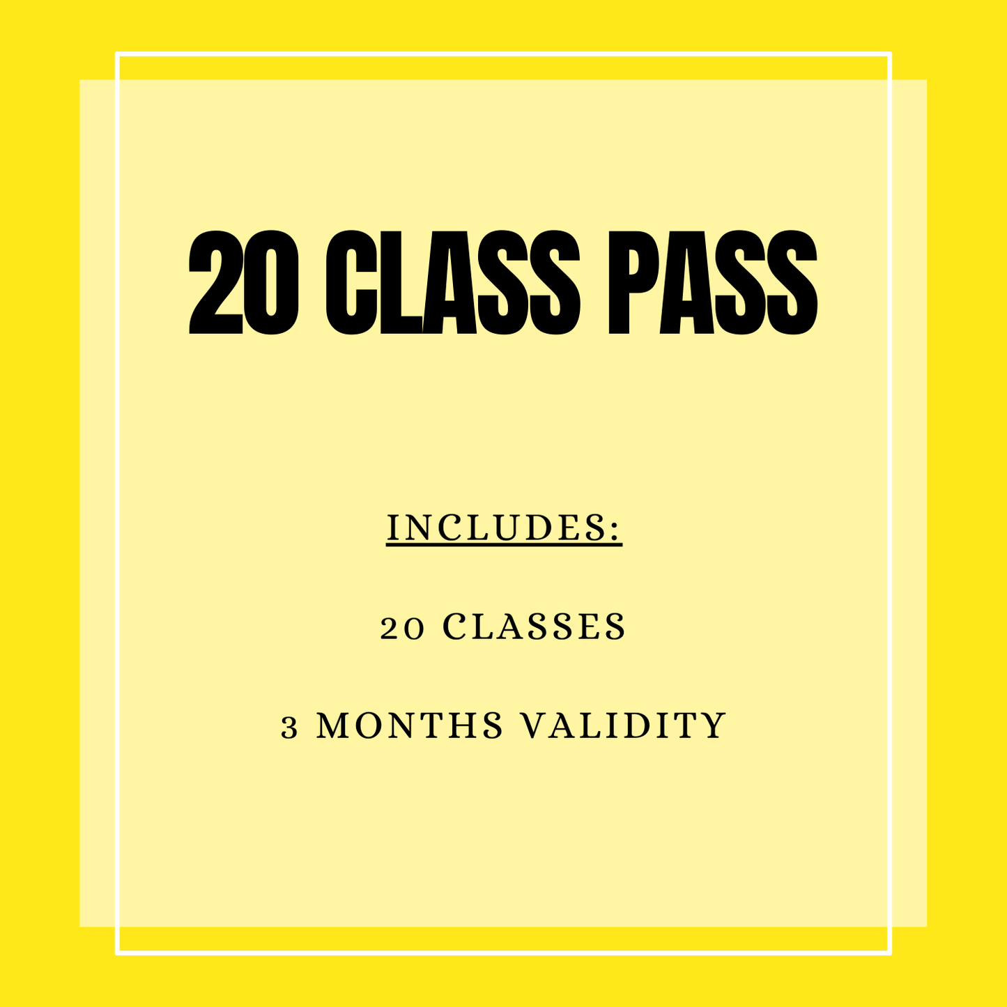 20 Class Pass