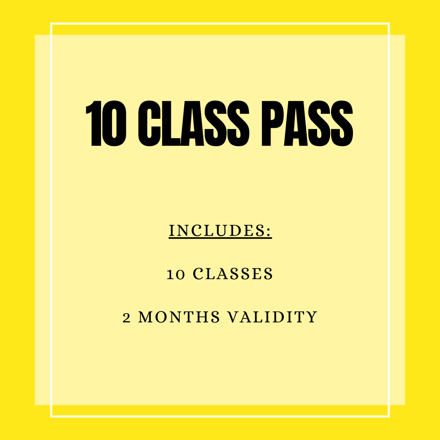 10 Class Pass